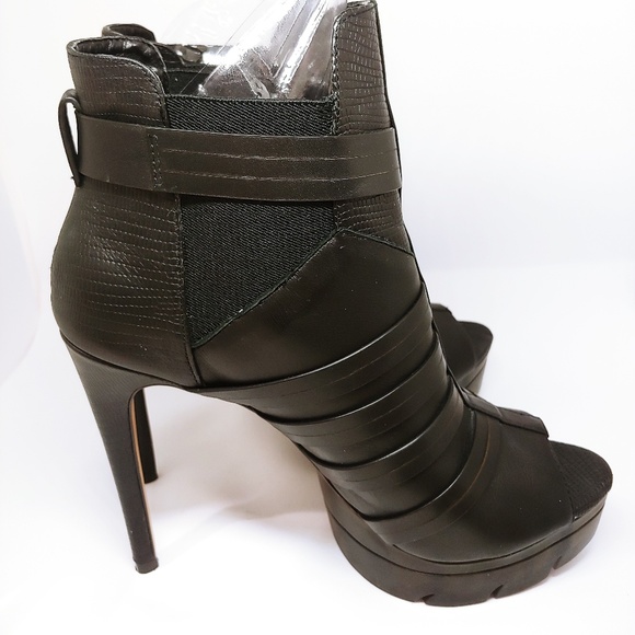 BCBGMaxAzria Shoes - Womens bcbg maxazria black leather buckle booties